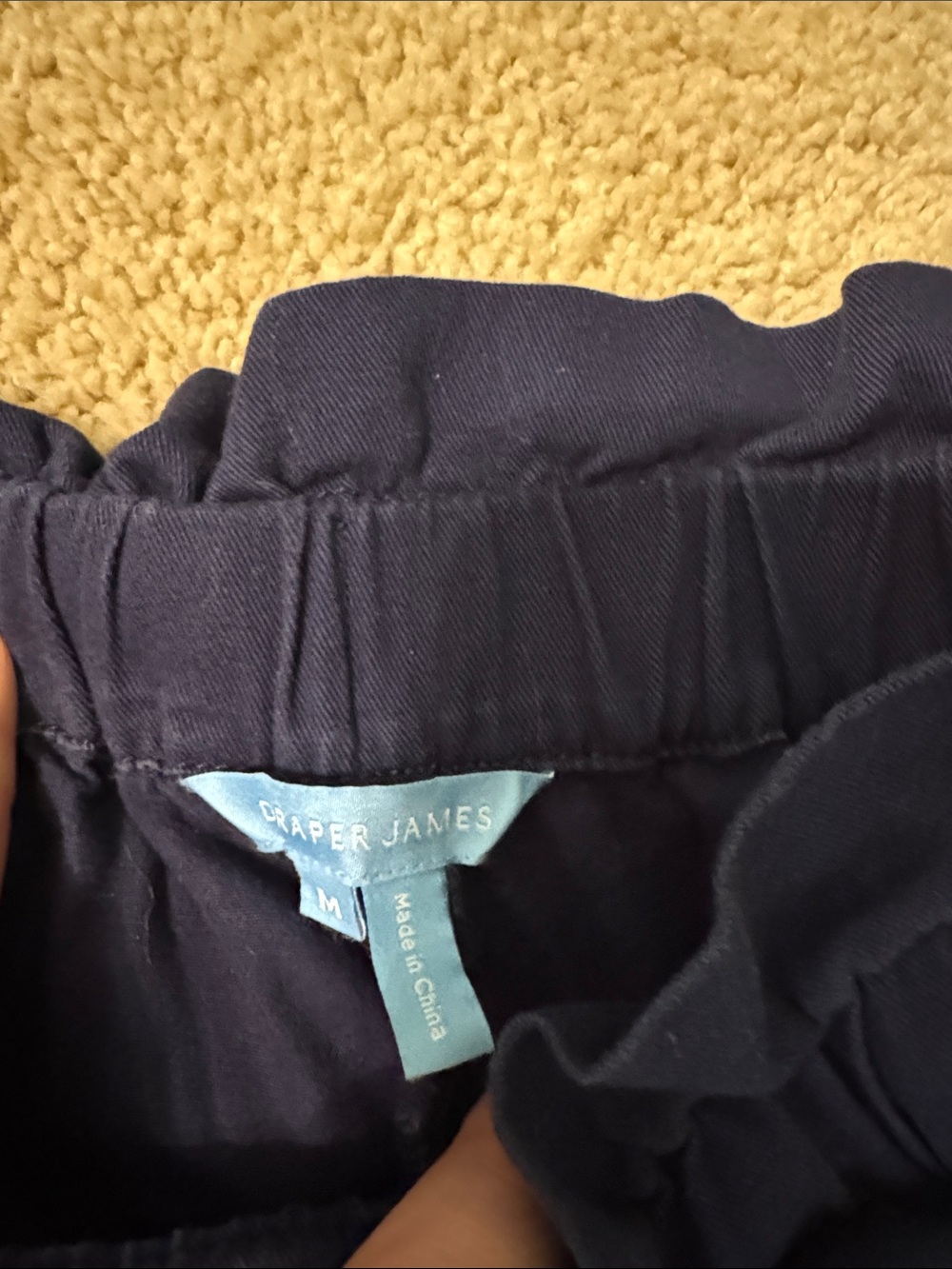 Draper James Navy Drawstring pant - Picture 2 of 3